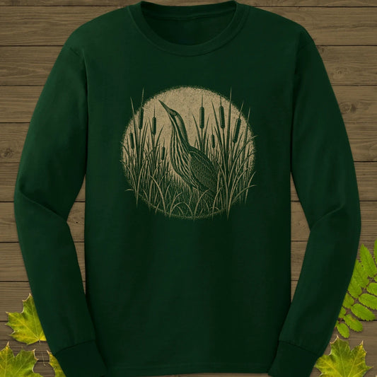Hidden Bittern Long Sleeve Forest Green