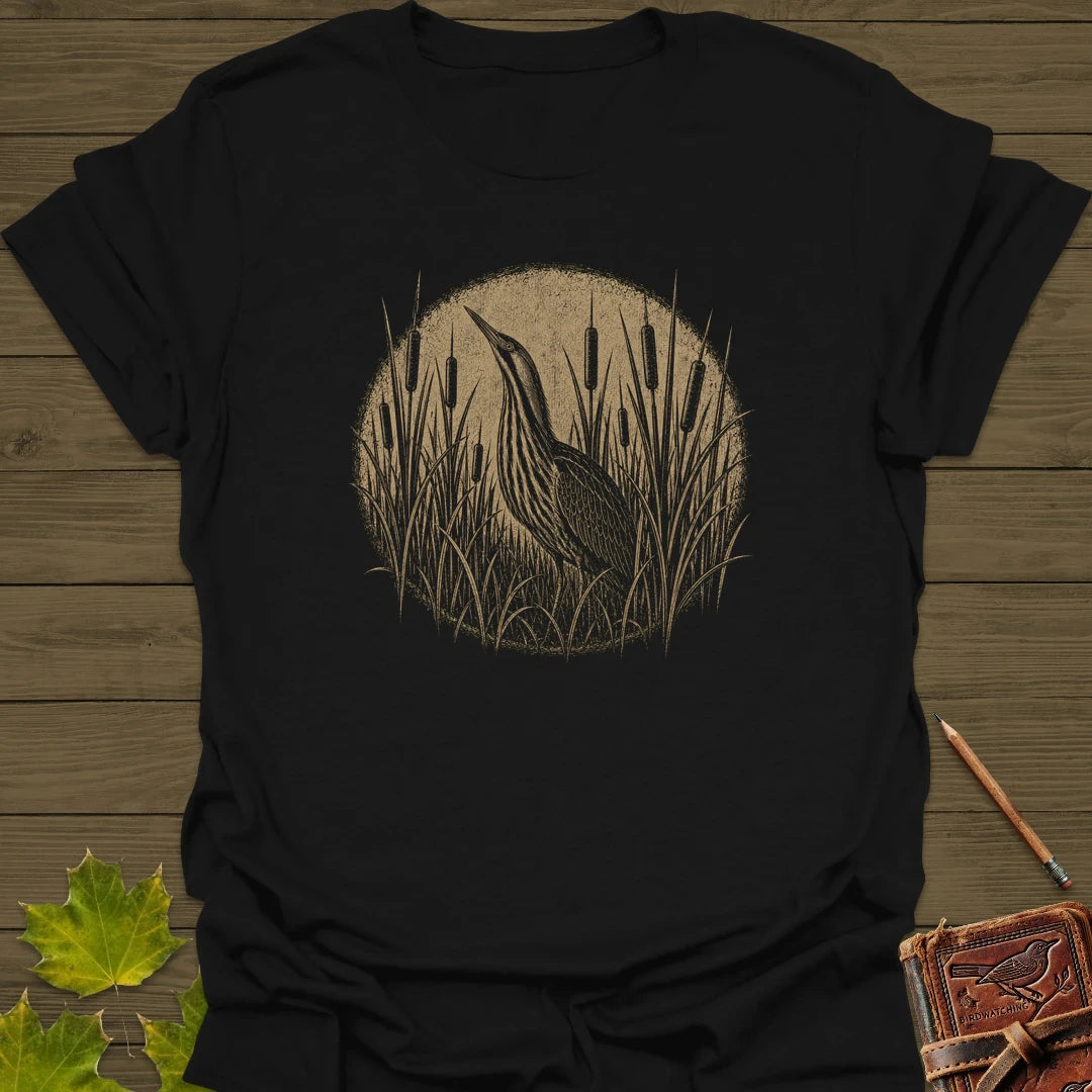 Hidden Bittern T-Shirt in Black