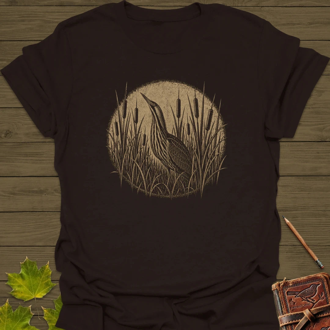 Hidden Bittern T-Shirt in Dark Chocolate