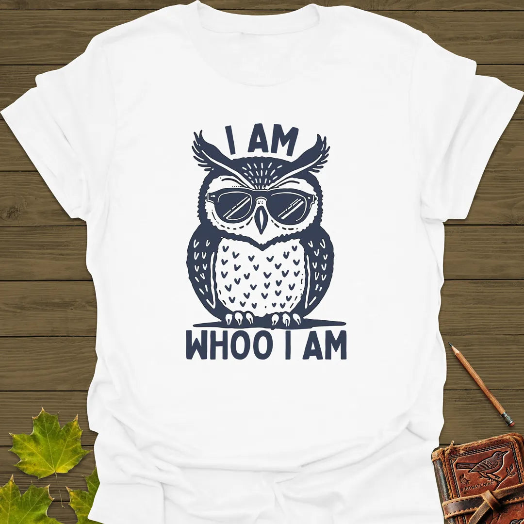 I Am Whoo I Am Owl T-Shirt White