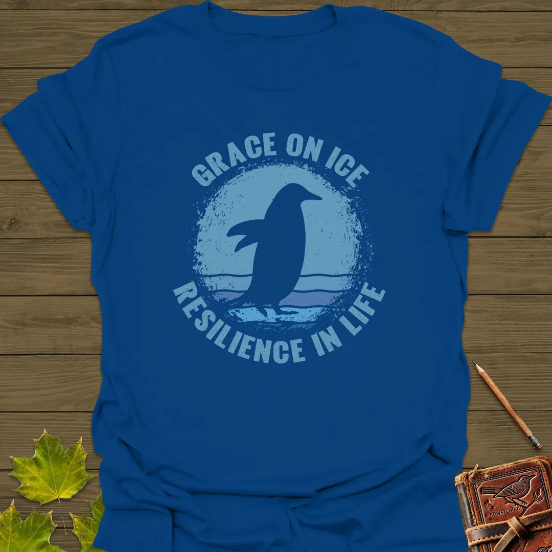 Grace on Ice Penguin T-Shirt Royal