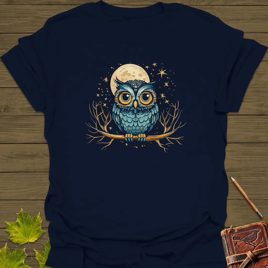 Midnight Mystic Owl T-Shirt Navy