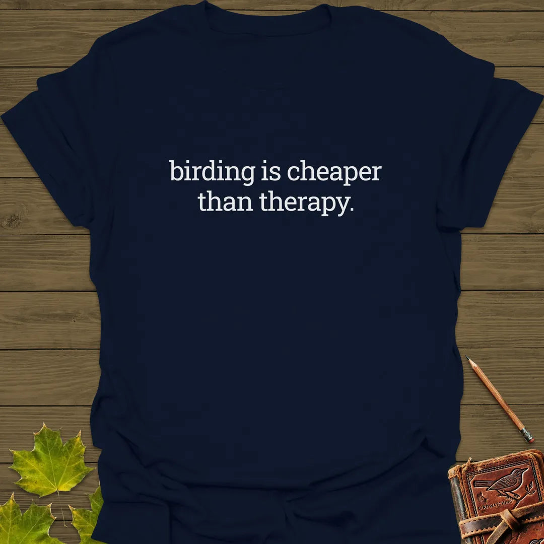 Birding Therapy T-Shirt Navy