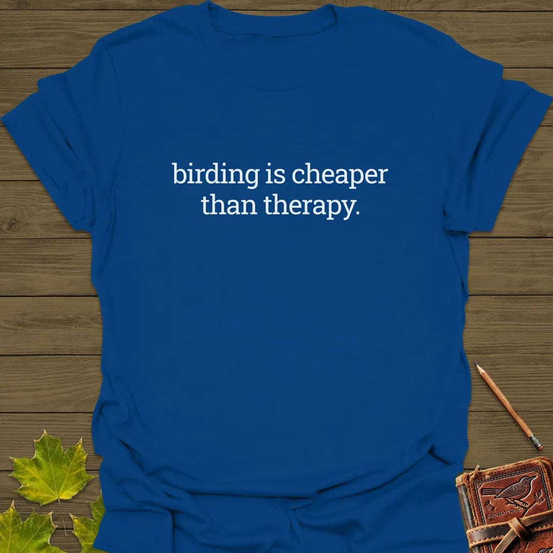 Birding Therapy T-Shirt Royal