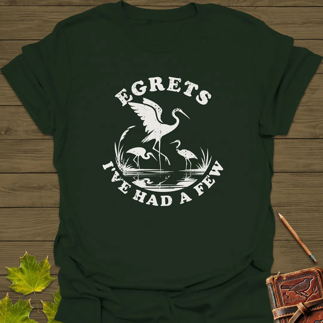 Egret Bird Pun T-Shirt
