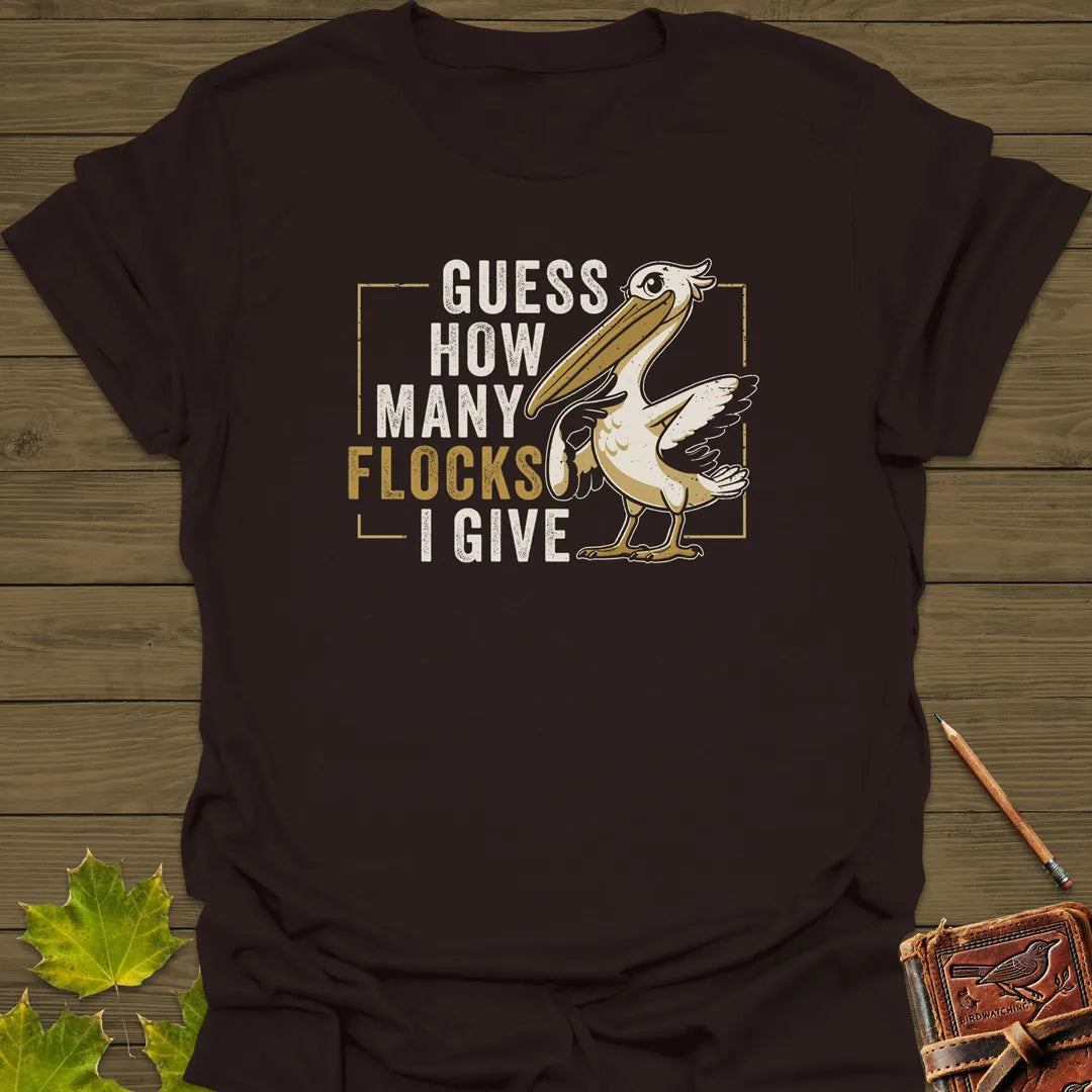 How Many Flocks T-Shirt Dark Chocolate