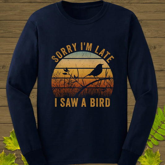 Sorry I'm Late Long Sleeve Navy