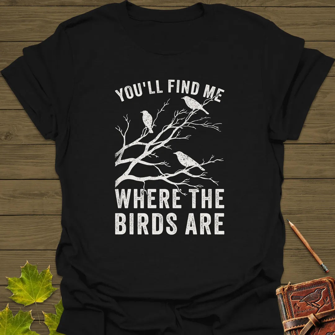 Where The Birds Are T-Shirt Black