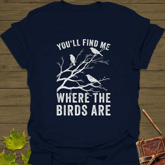 Where The Birds Are T-Shirt Navy