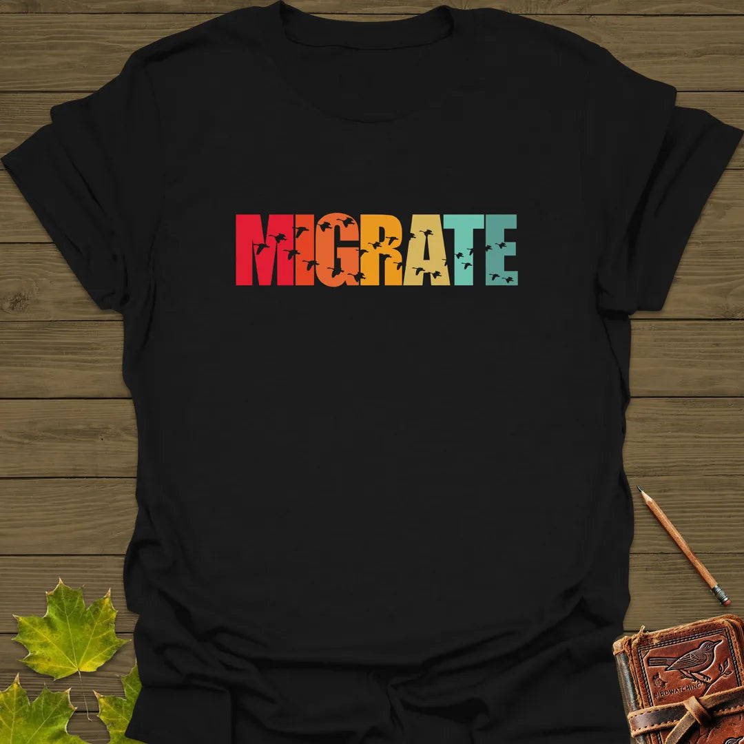 Migrate Bird T-Shirt Black