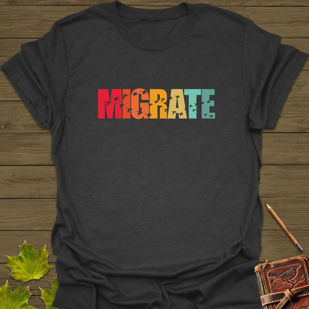 Migrate Bird T-Shirt Dark Heather