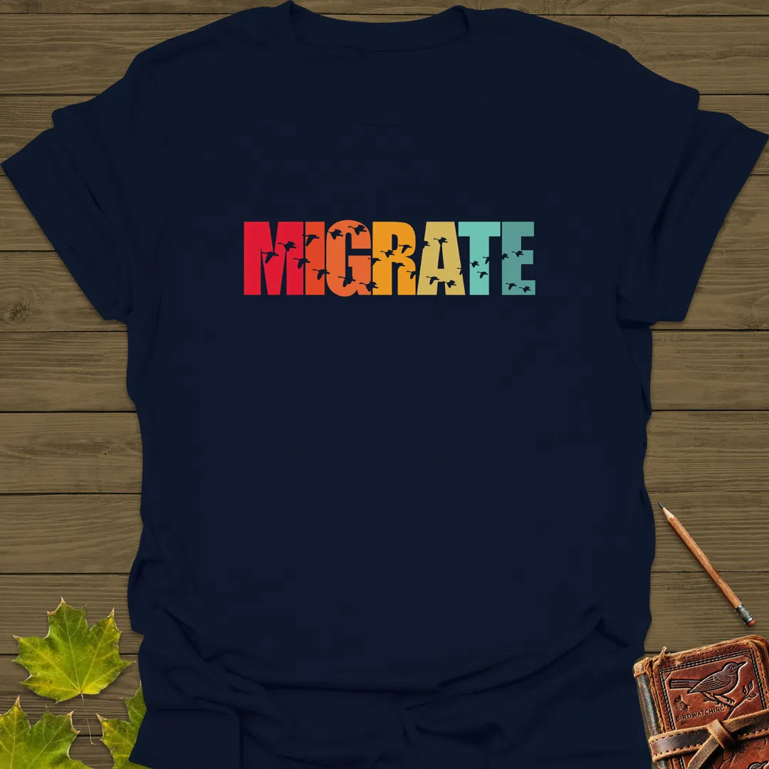 Migrate Bird T-Shirt Navy