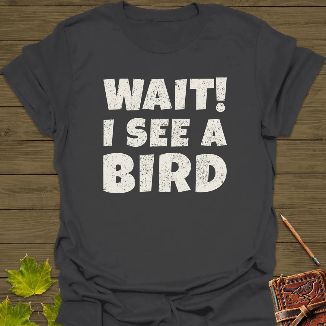 I See A Bird T-Shirt Charcoal
