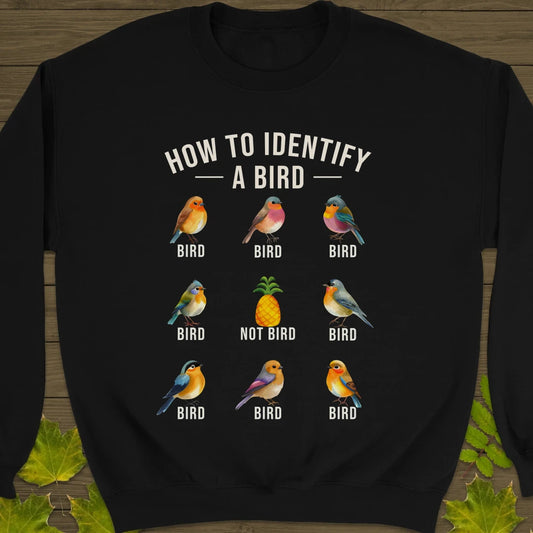 Identify A Bird Sweatshirt Black