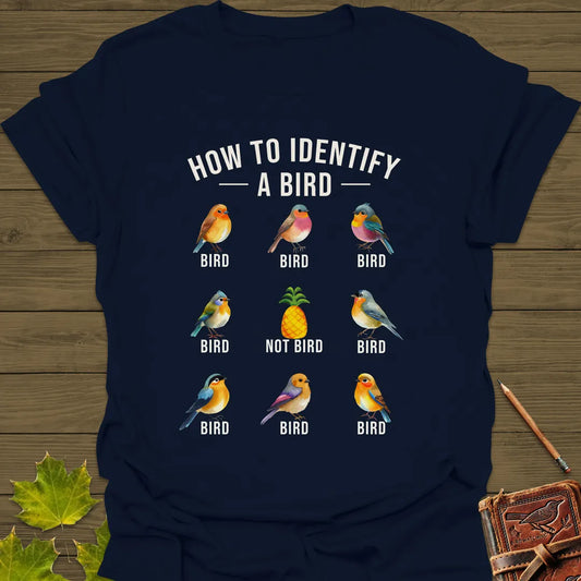 Identify A Bird T-Shirt Navy