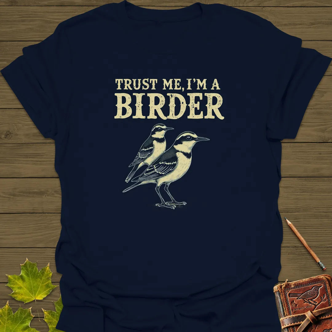 Trust Me, I'm A Birder T-Shirt Navy
