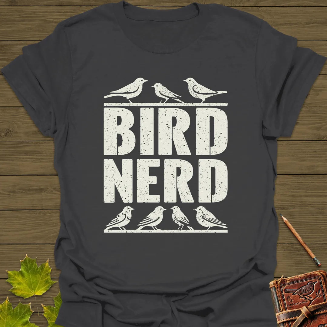 Bird Nerd T-Shirt Charcoal