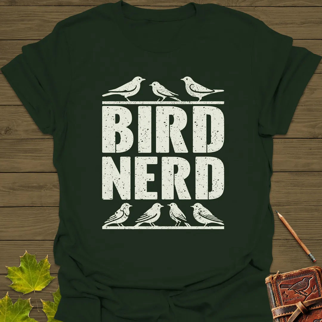 Bird Nerd T-Shirt Forest Green
