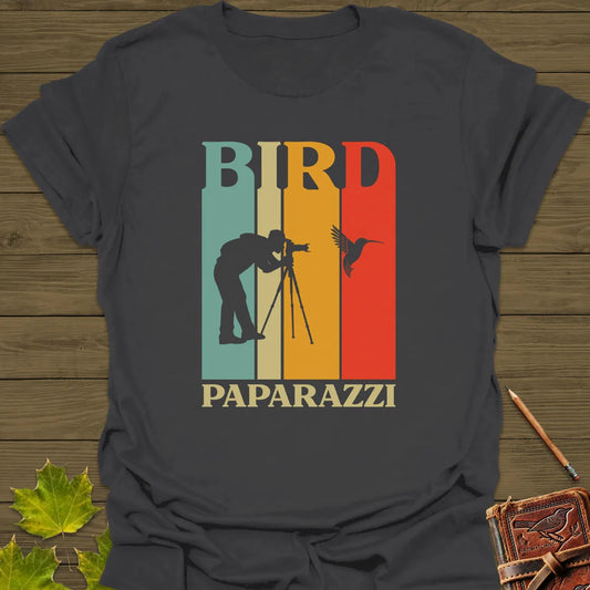Bird Paparazzi T-Shirt Charcoal