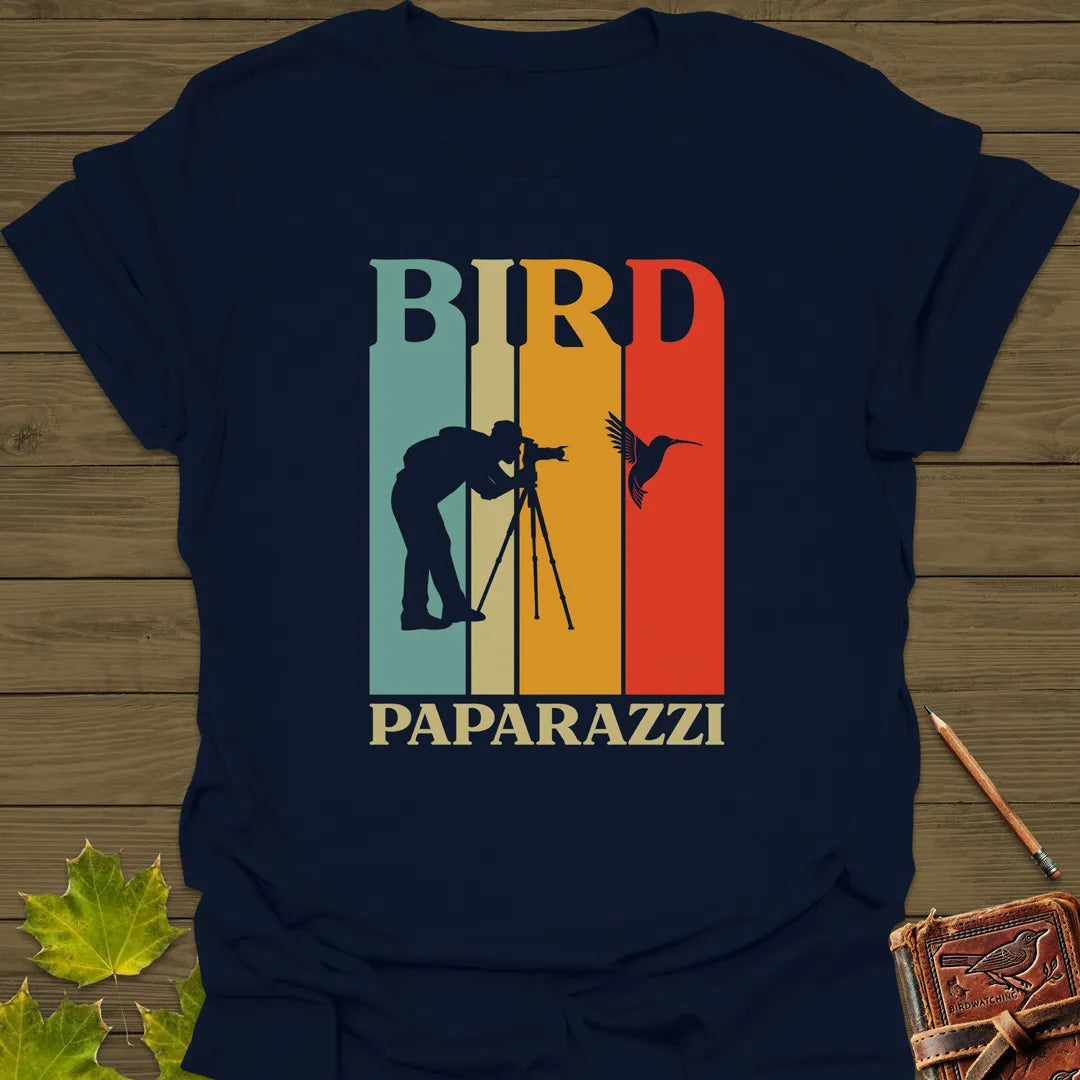 Bird Paparazzi T-Shirt Navy