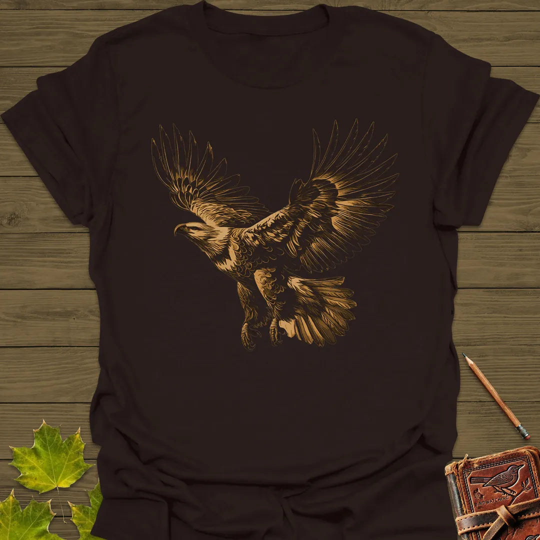 Soaring High Eagle T-Shirt Dark Chocolate