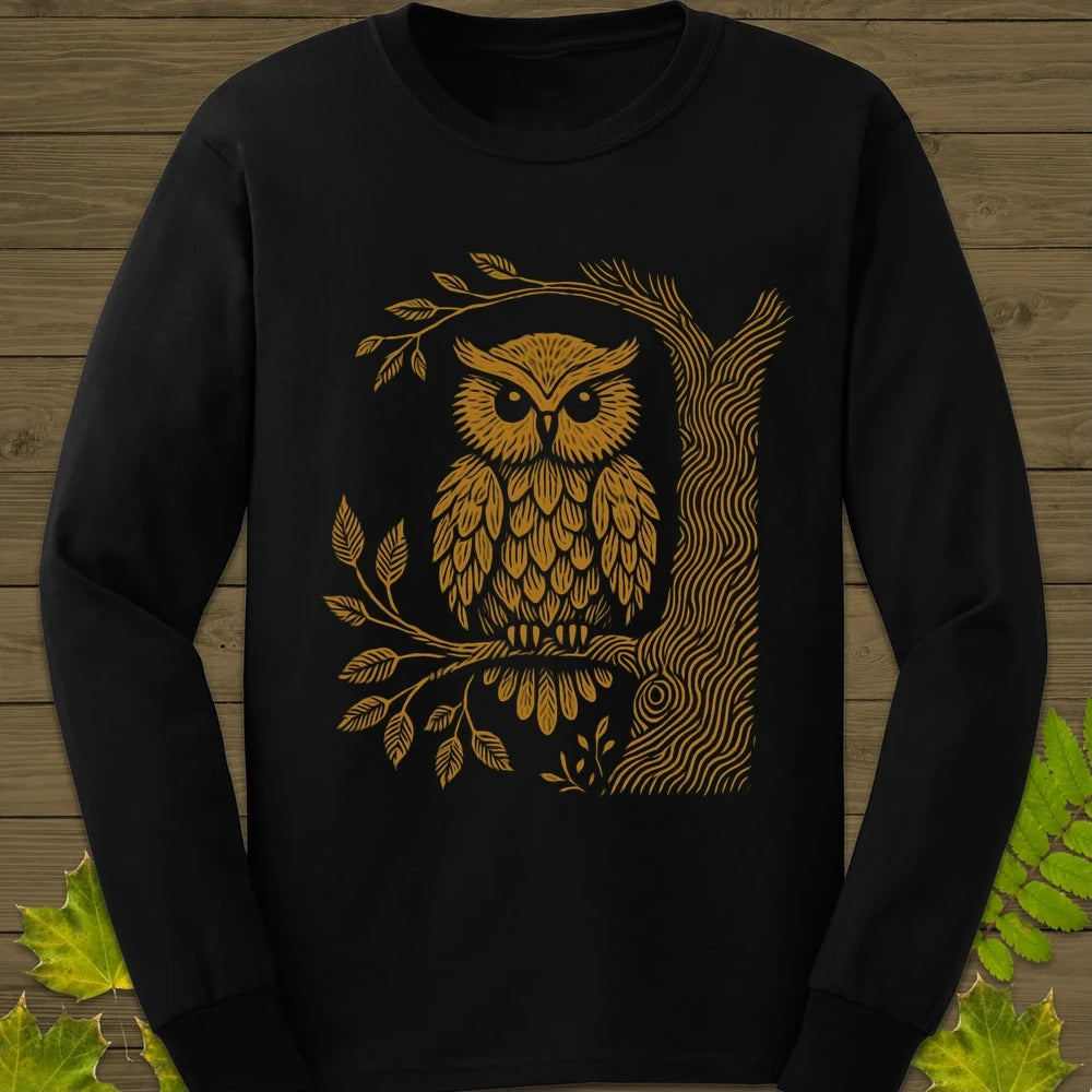 Tree Tale Long Sleeve Black