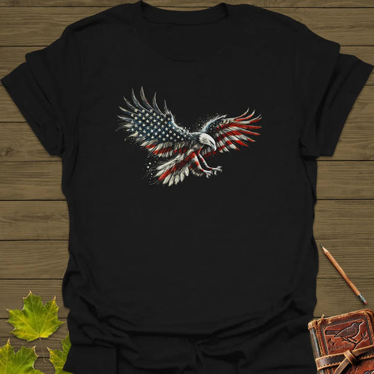 Liberty's Flight USA Eagle T-Shirt Black