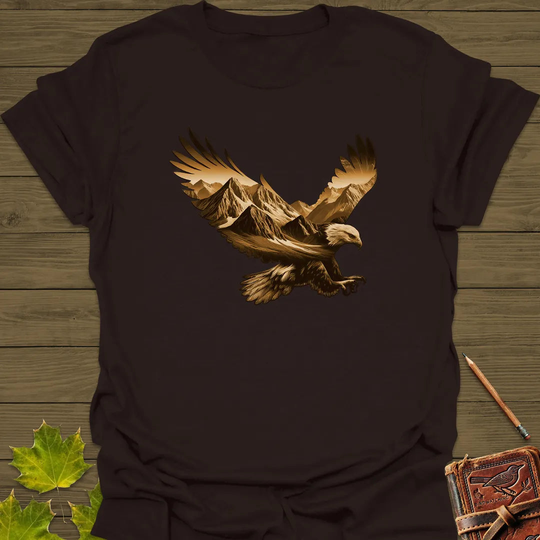 Soaring Heights Eagle T-Shirt Dark Chocolate