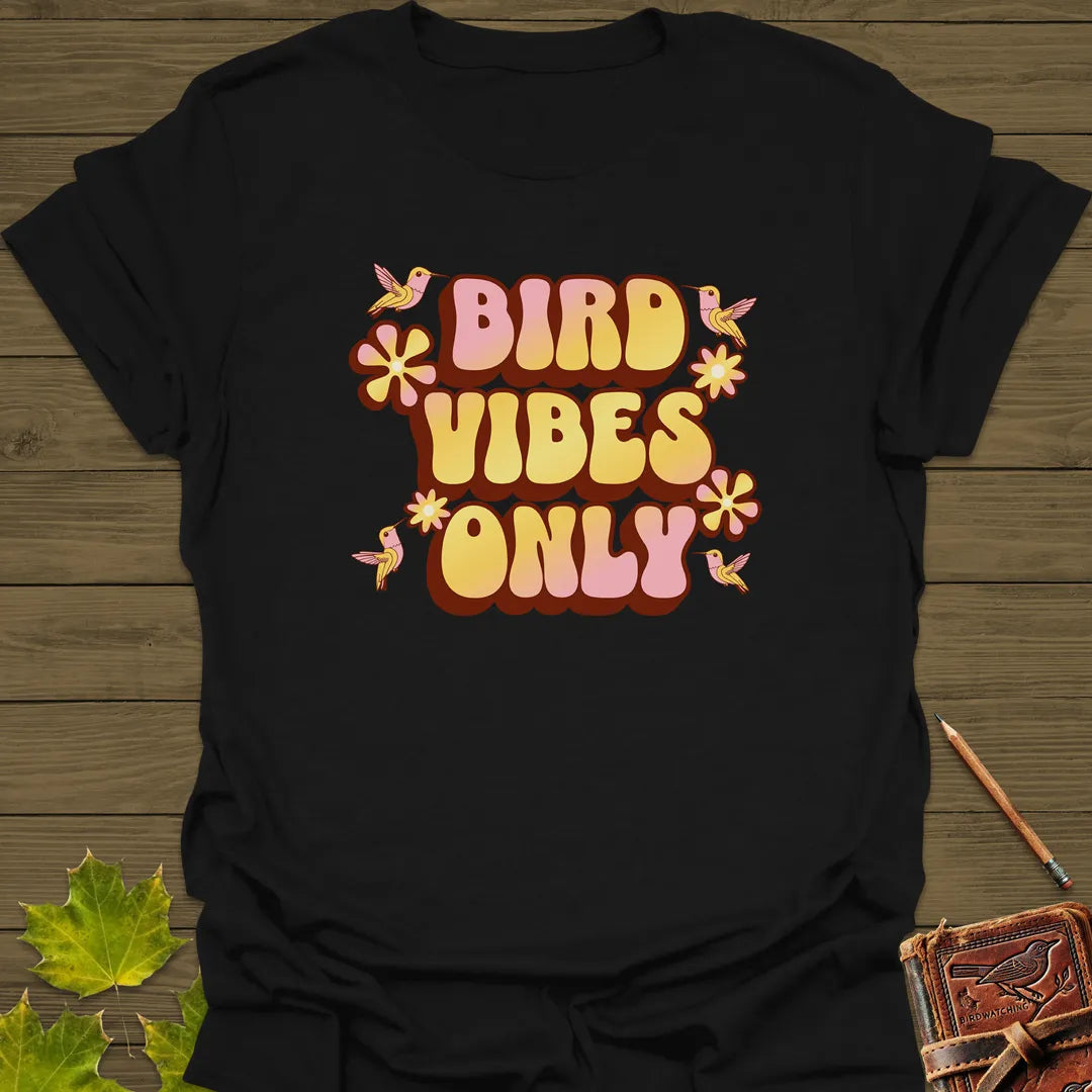 Bird Vibes Only T-Shirt Black