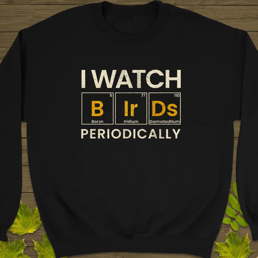 Watch Birds Periodically Crewneck Sweatshirt Black