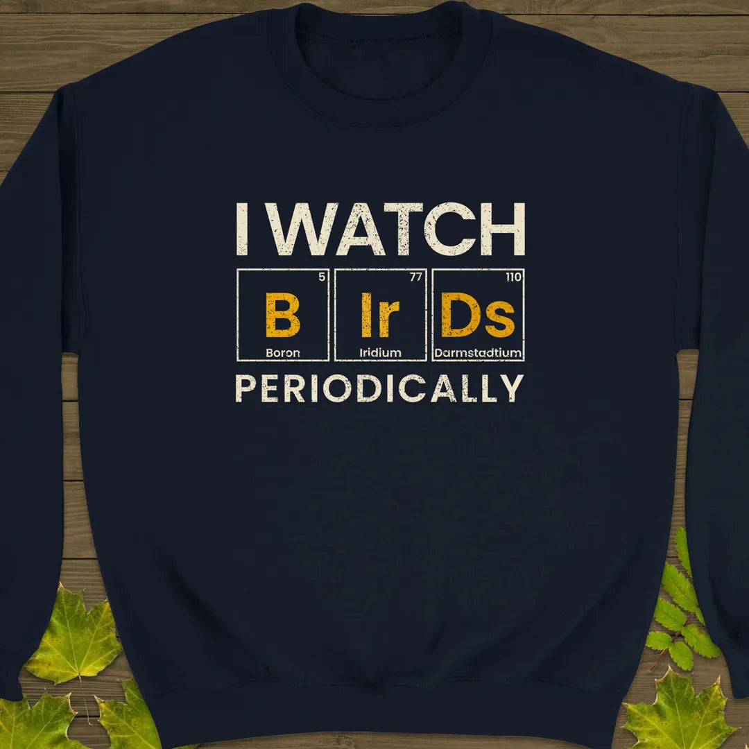 Watch Birds Periodically Crewneck Sweatshirt Navy