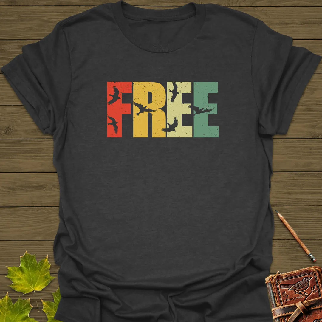 Fly Free Bird T-Shirt Dark Heather