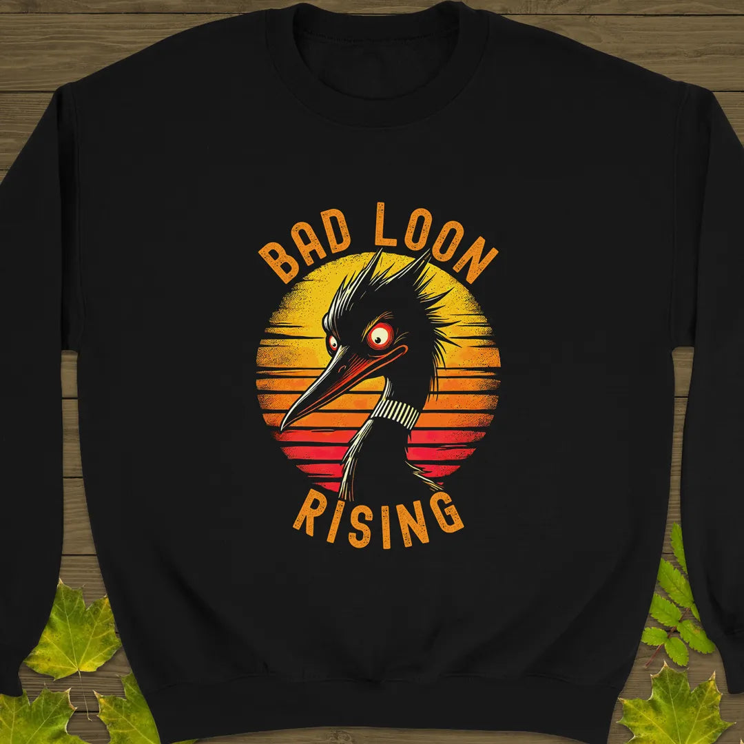 Bad Loon Rising Crewneck Sweatshirt Black