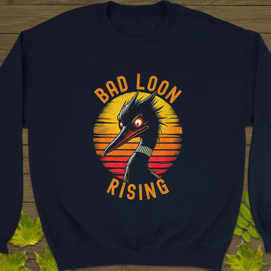 Bad Loon Rising Crewneck Sweatshirt Navy