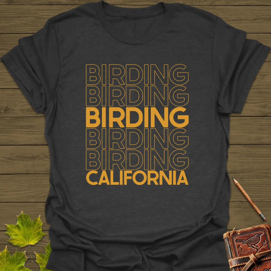 Birding California T-Shirt Dark Heather