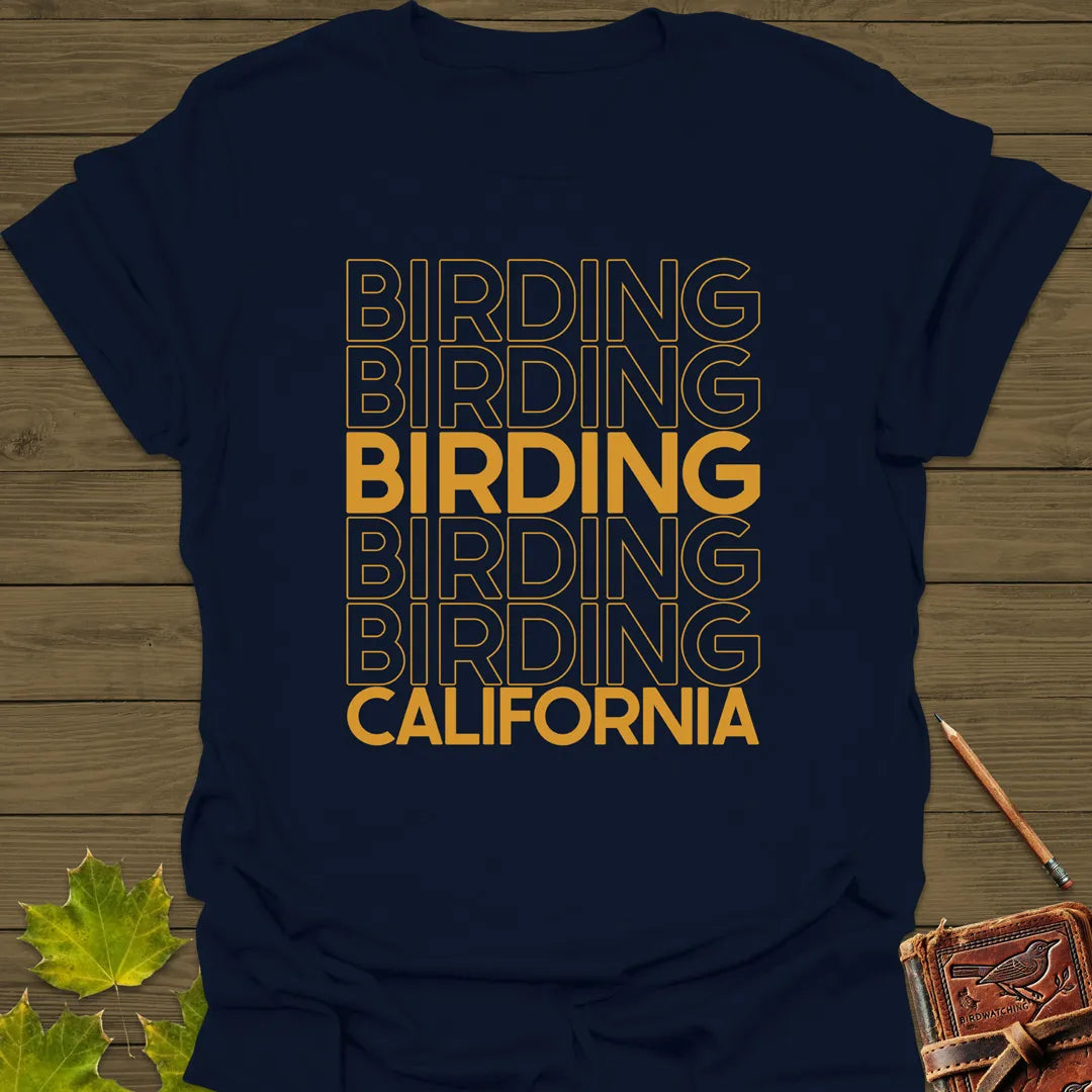 Birding California T-Shirt Navy