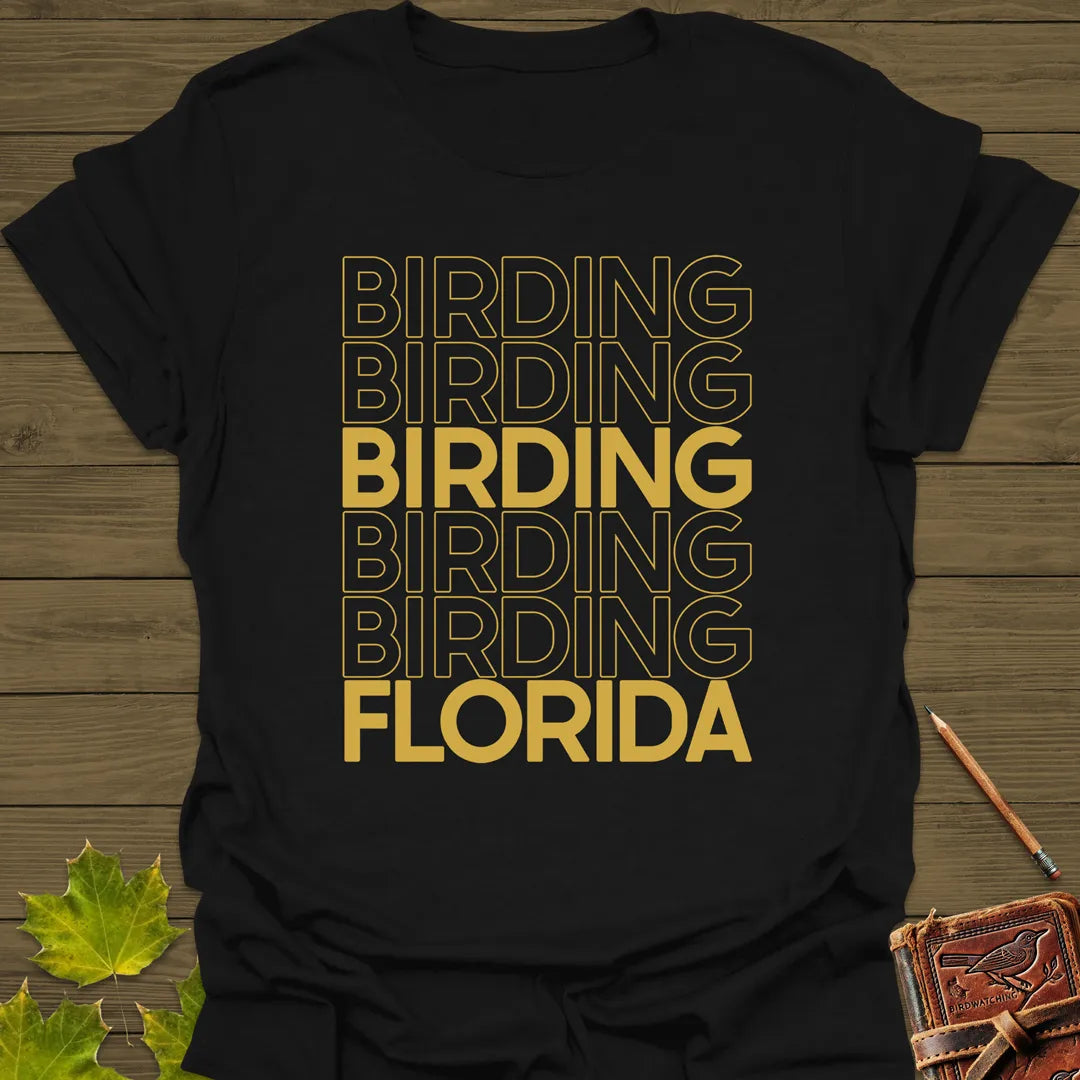 Birding Florida T-Shirt Black