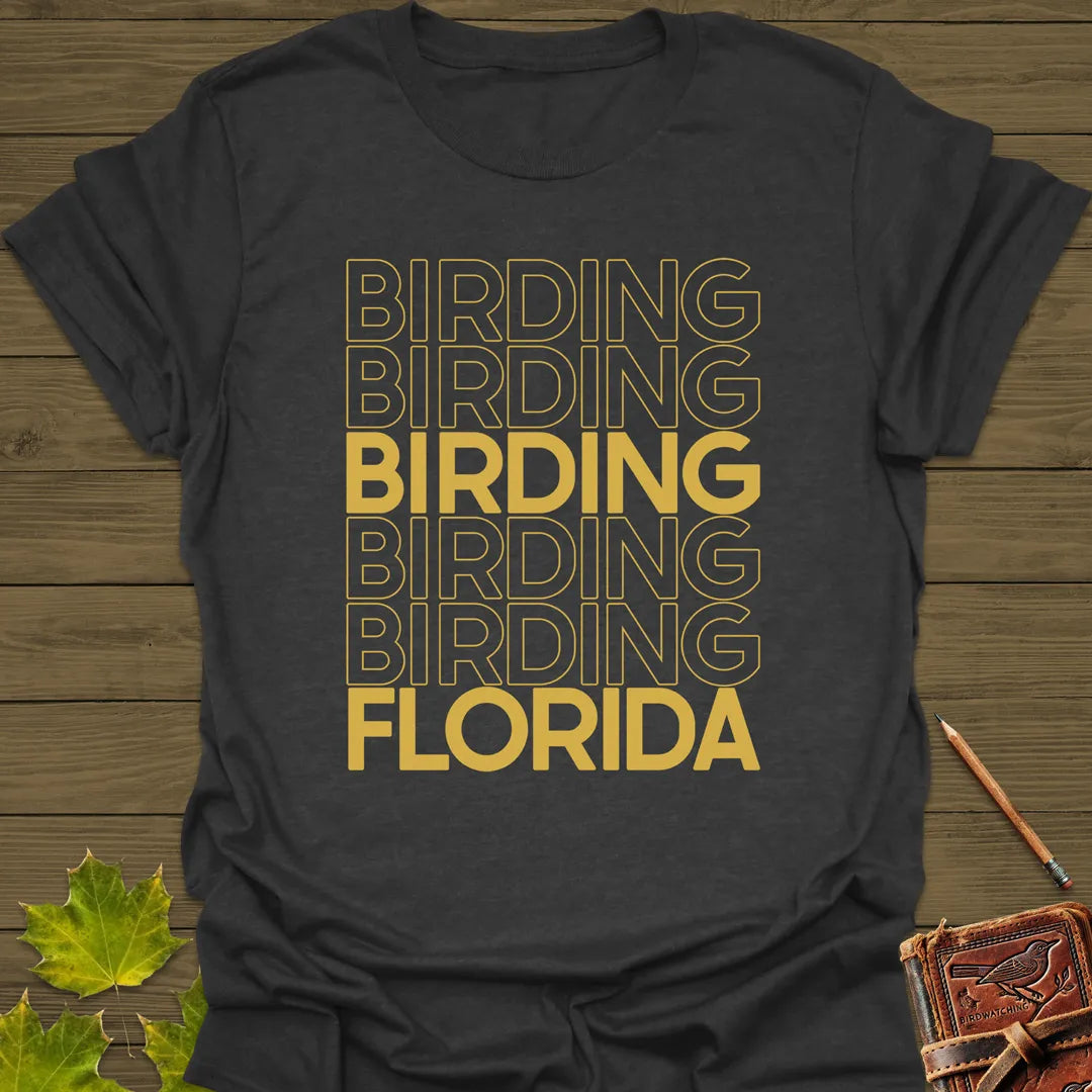 Birding Florida T-Shirt Dark Heather