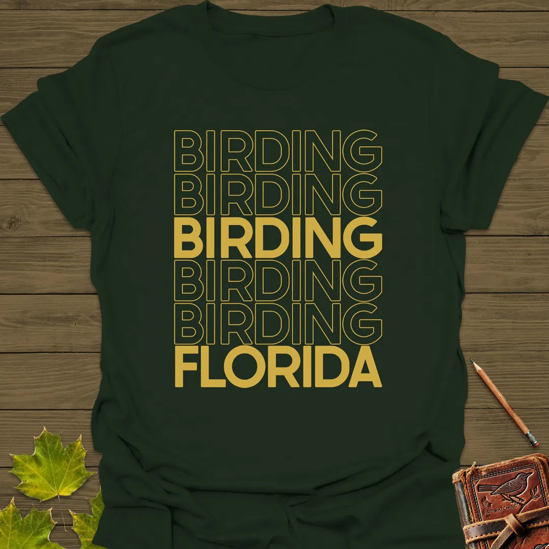 Birding Florida T-Shirt Forest Green