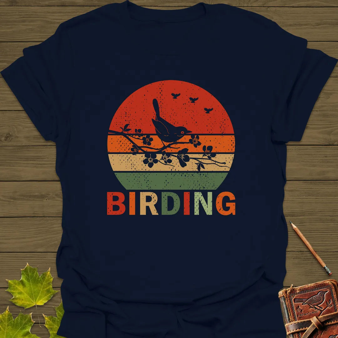 Birding Sunset T-Shirt Navy