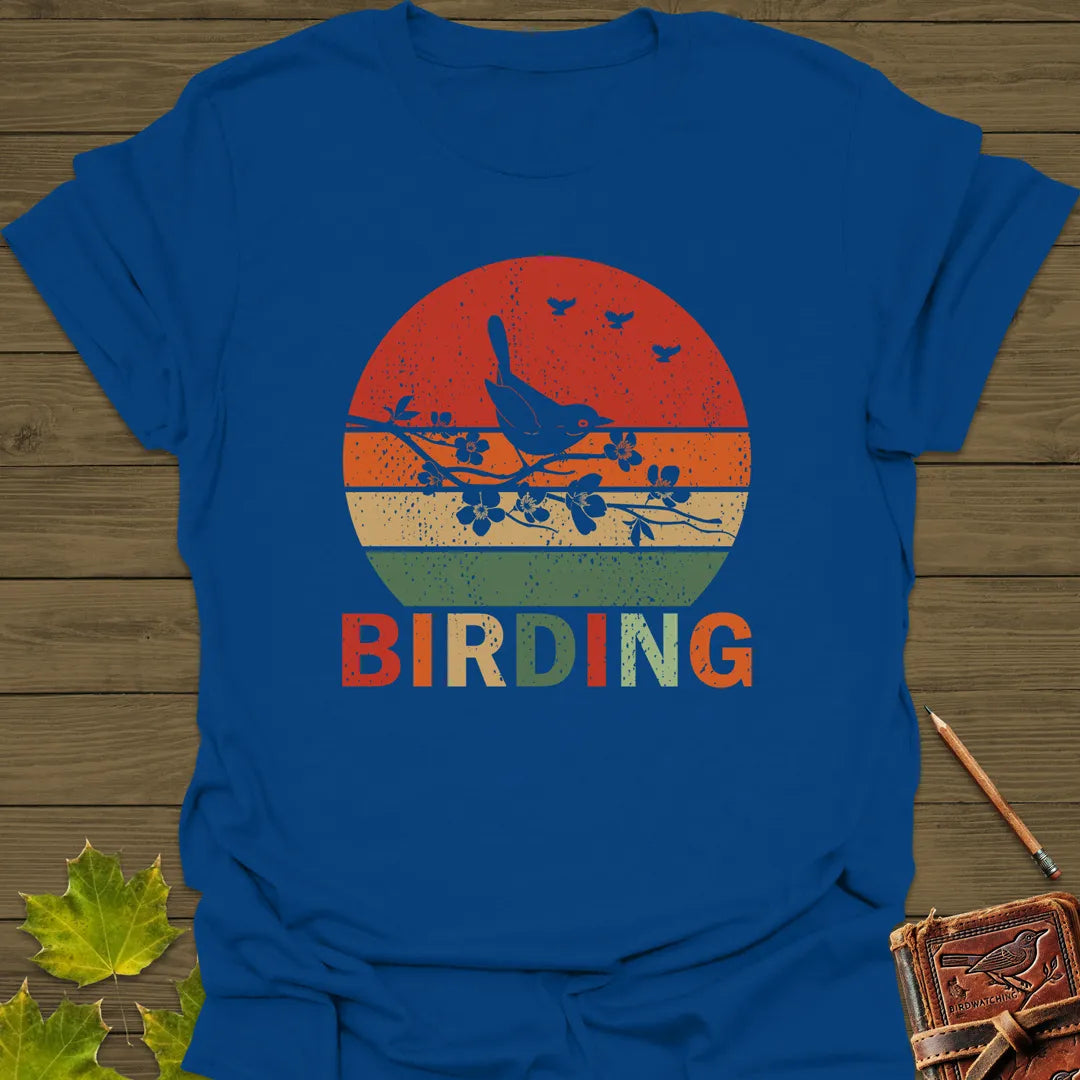 Birding Sunset T-Shirt Royal