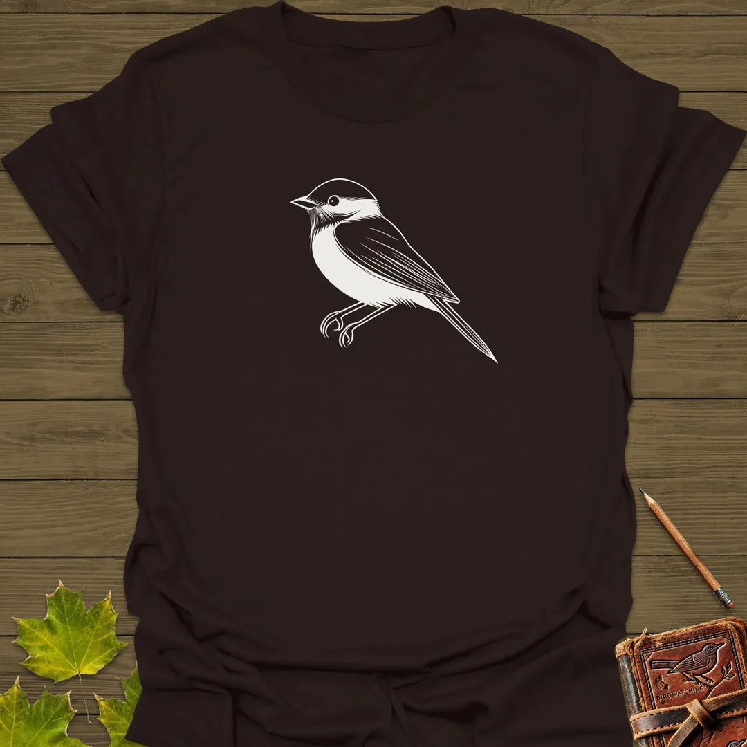 Chickadee Chic T-Shirt Dark Chocolate