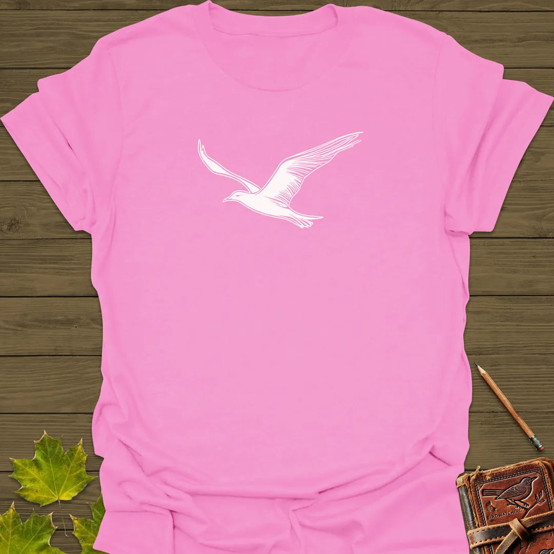 Open Skies Seagull T-Shirt Azalea