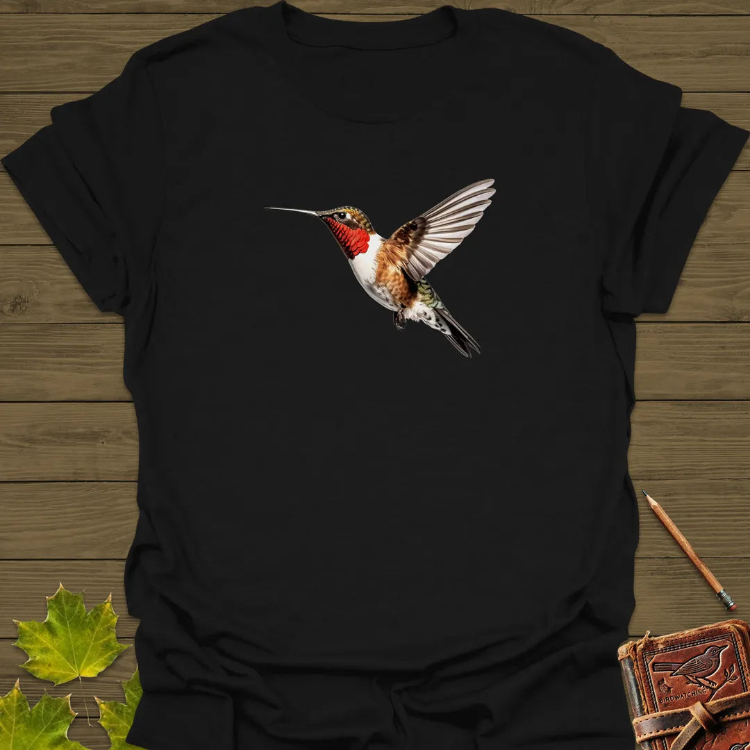 Ruby-throated Hummingbird T-Shirt Black