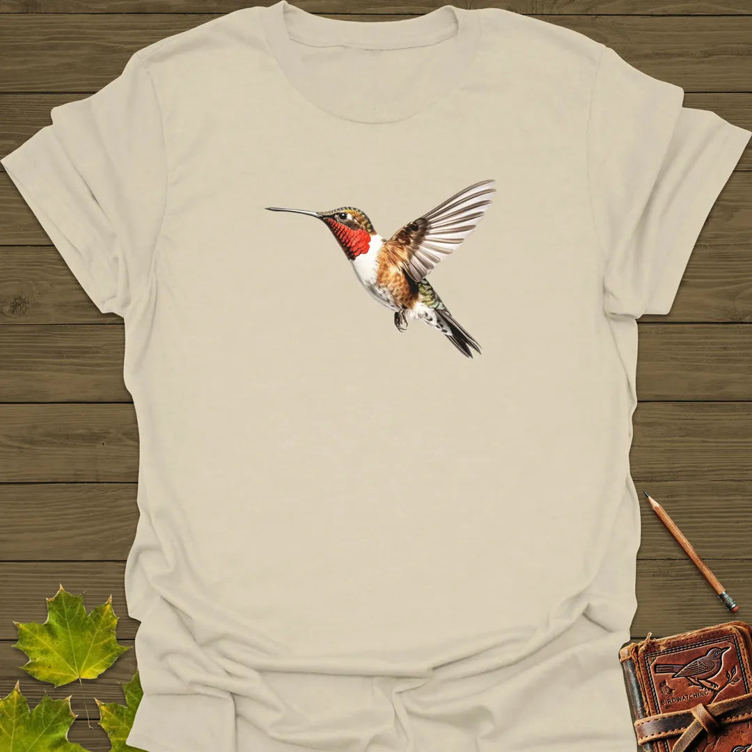Ruby-throated Hummingbird T-Shirt Sand