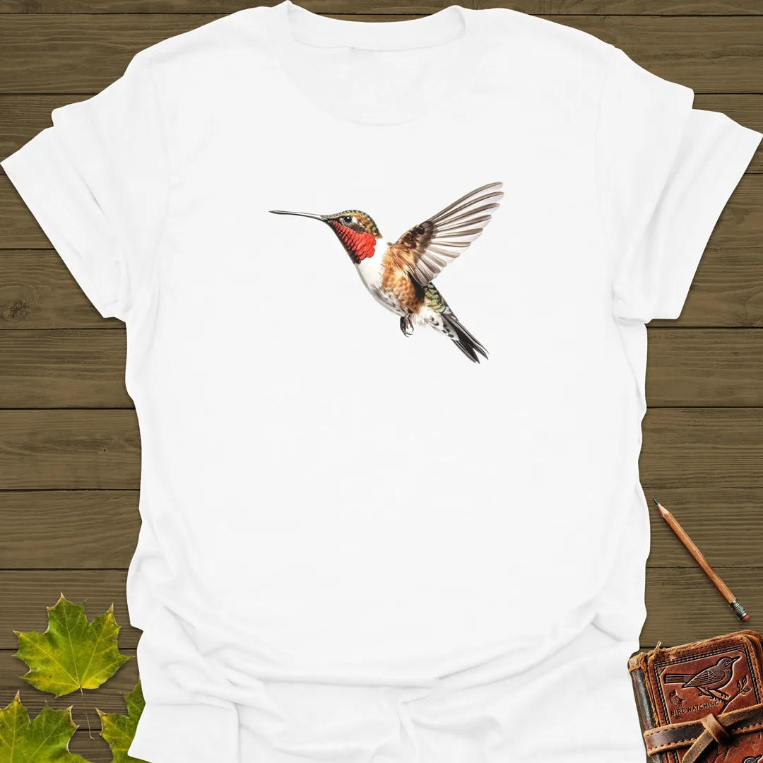 Ruby-throated Hummingbird T-Shirt White