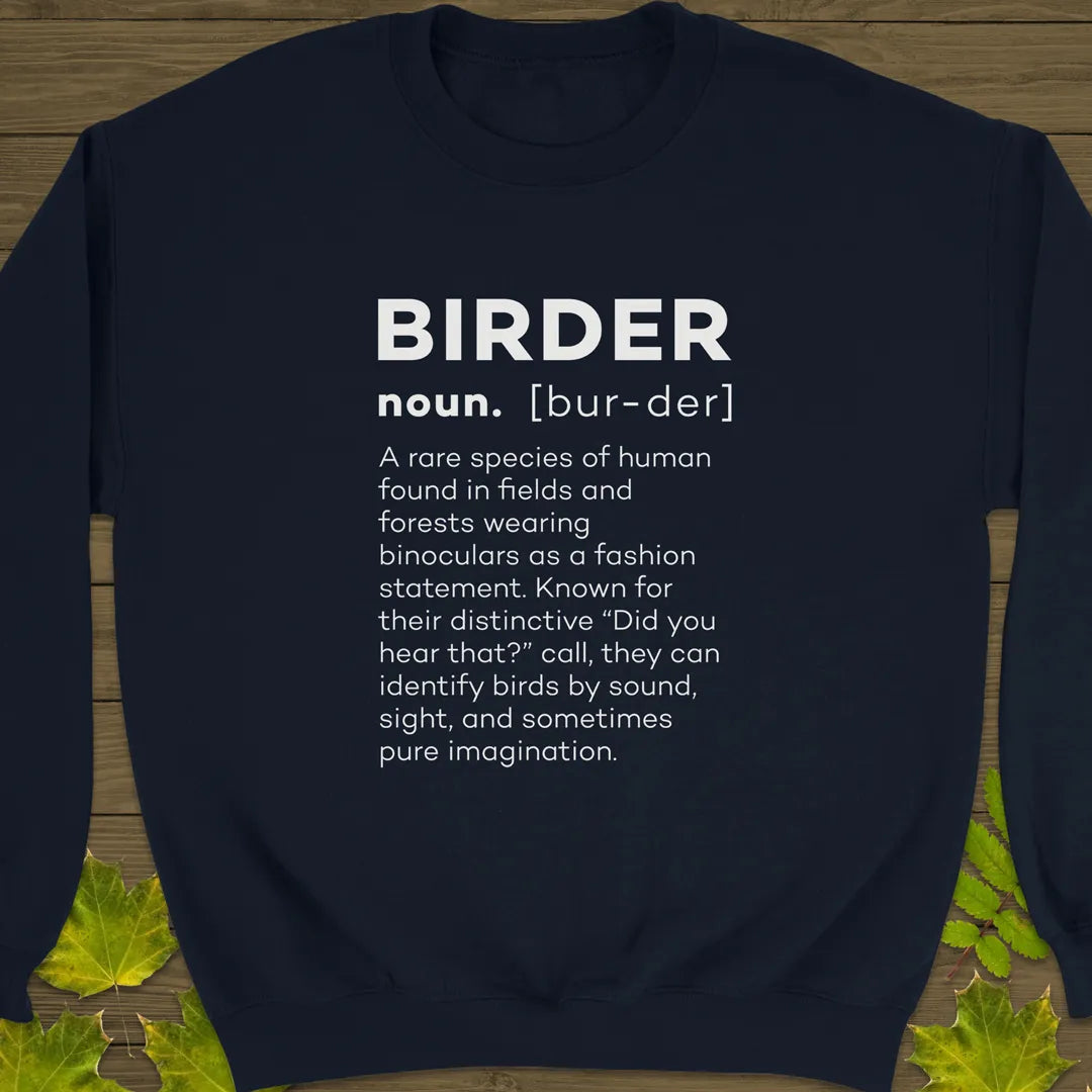 Birder Definition Crewneck Sweatshirt Navy