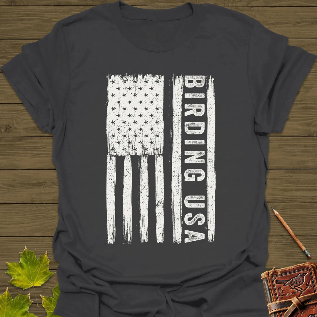 Birding USA T-Shirt Charcoal