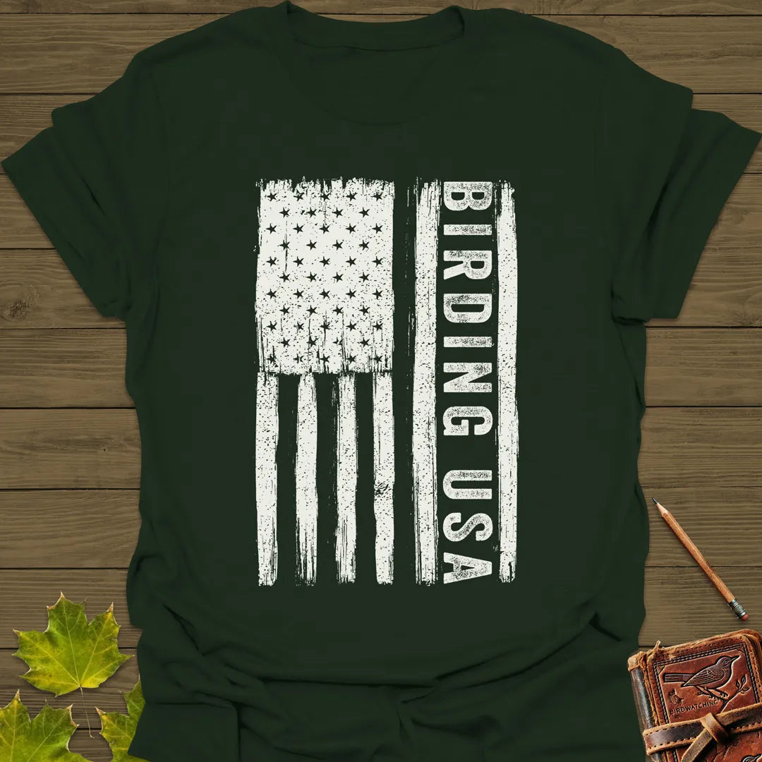 Birding USA T-Shirt Forest Green