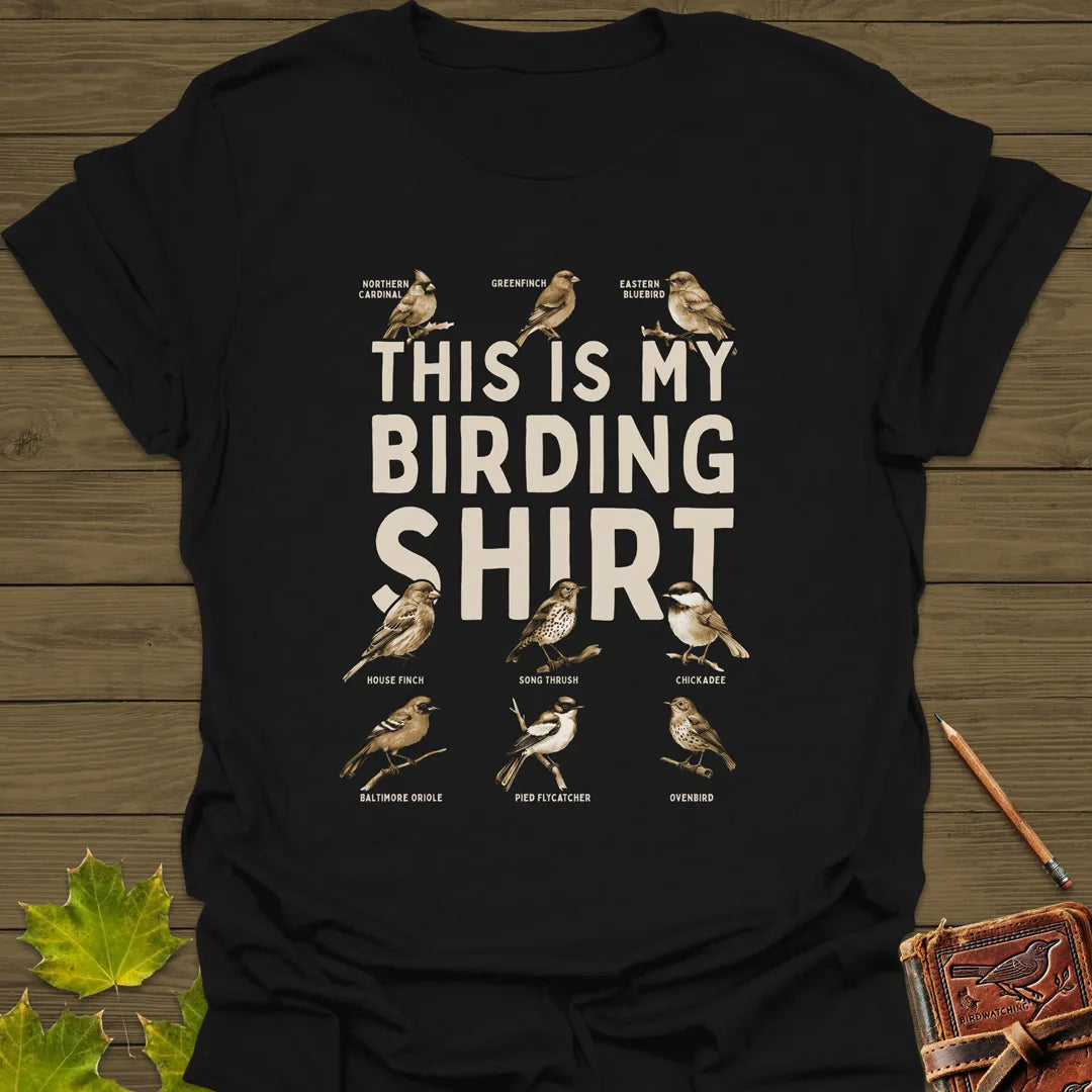 This Is My Birding T-Shirt Black